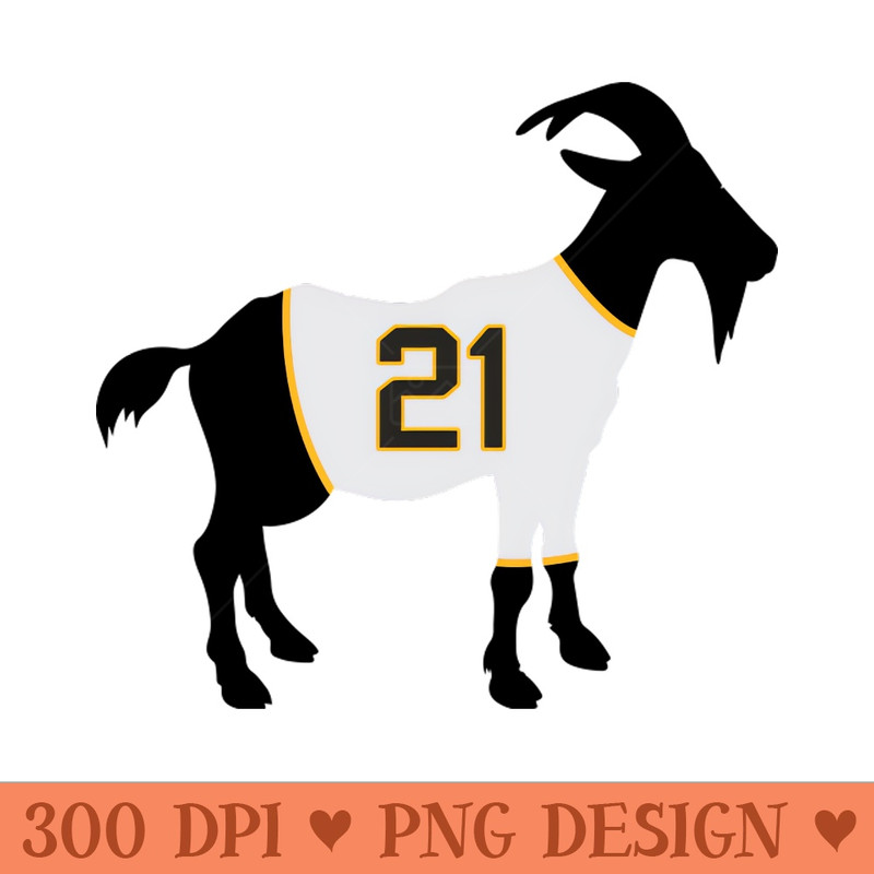 Roberto Clemente GOAT - Downloadable PNG - Unique