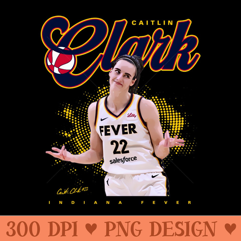 Caitlin Clark Shrug - PNG Download Bundle - Convenience