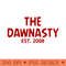 The Dawnasty Est. 2008 in garnet - PNG Download Store - Variety