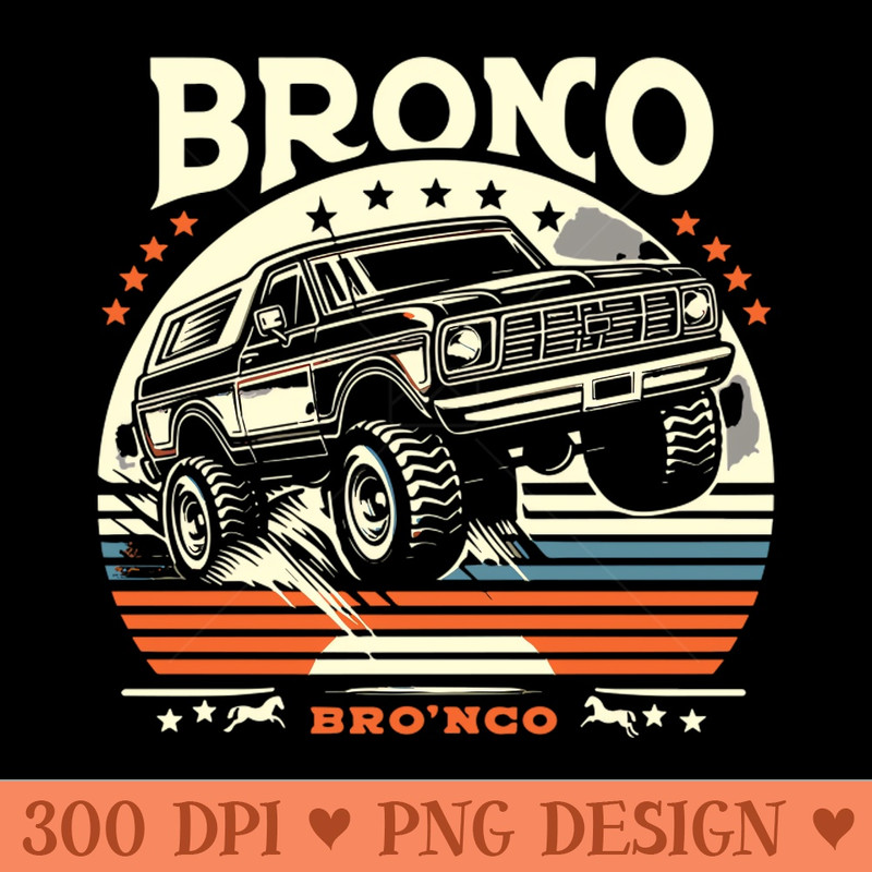 Retro Bronco - PNG Download Collection - Convenience