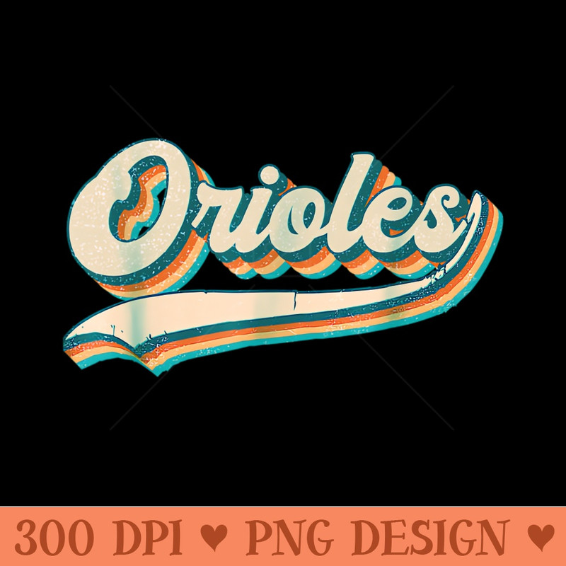 Retro Orioles vintage - PNG Download Collection - Customer Support