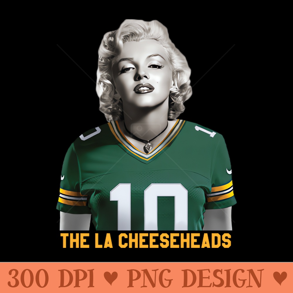 Marilyn Loves Jordan The LA Cheeseheads Version - Sublimation PNG Designs - Flexibility