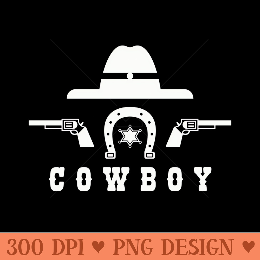 Cowboy white - PNG Download Bundle - Good Value