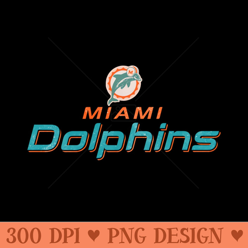 MiamiDolphinRetro - Premium PNG Downloads - Convenience