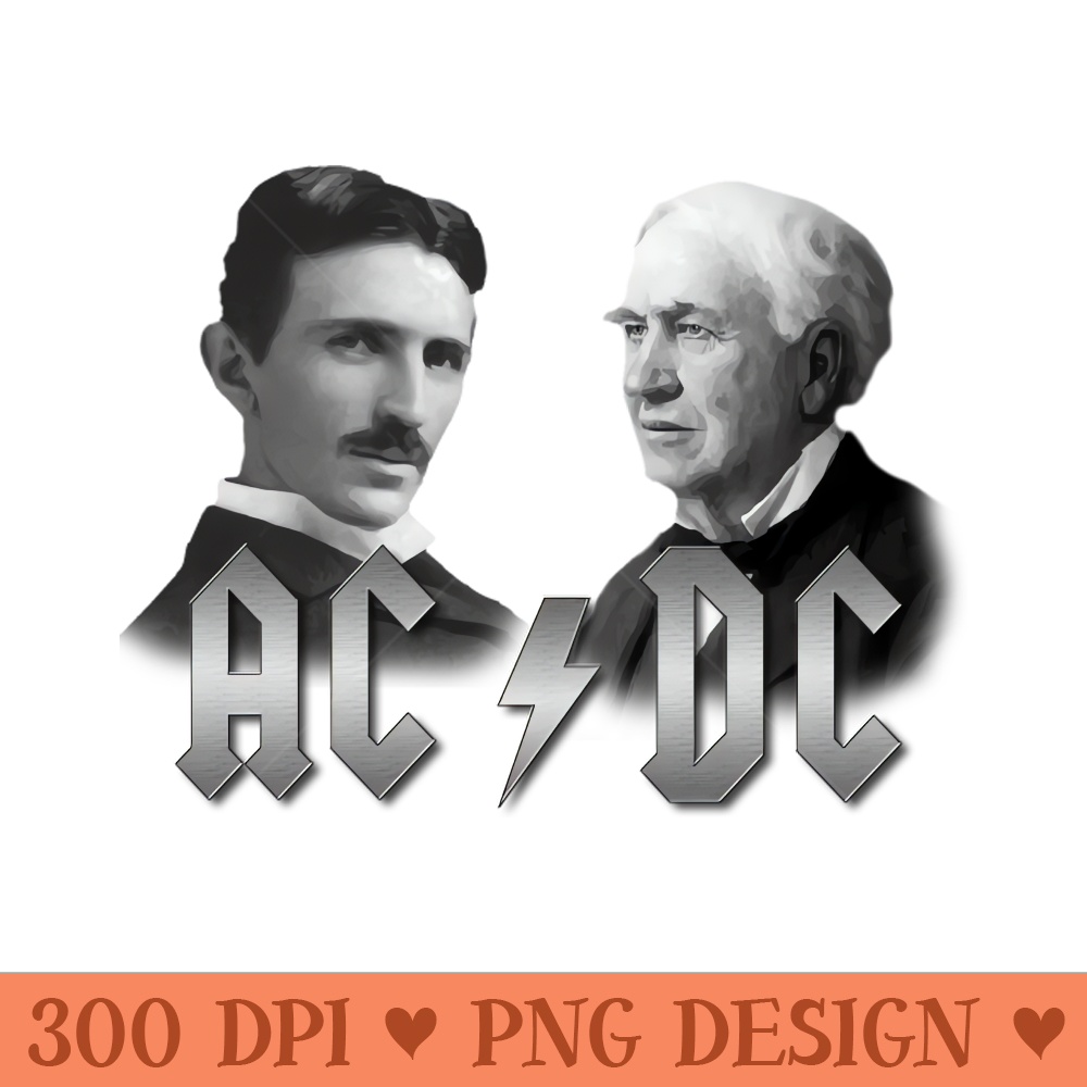 ACDC Tesla vs. Edison - PNG Graphics - Latest Updates