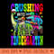 Crushing Into Kindergarten Monster Truck Dinosaur - Download PNG Graphics - Professional Design
