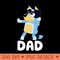 Bluey Dad - Instant PNG Download - High Quality 300 DPI