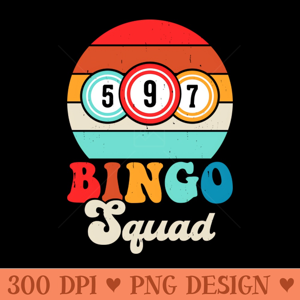 Bingo Squad T shirt For Women - PNG Image Downloads - Flexibility