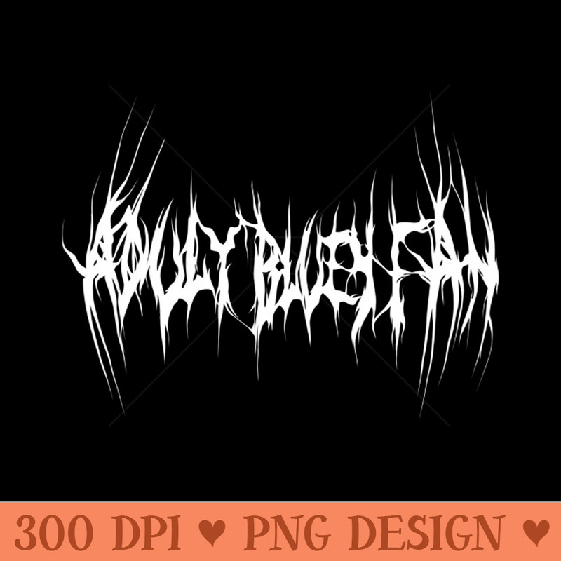 Adult Bluey Fan - Vector PNG Download - High Quality 300 DPI