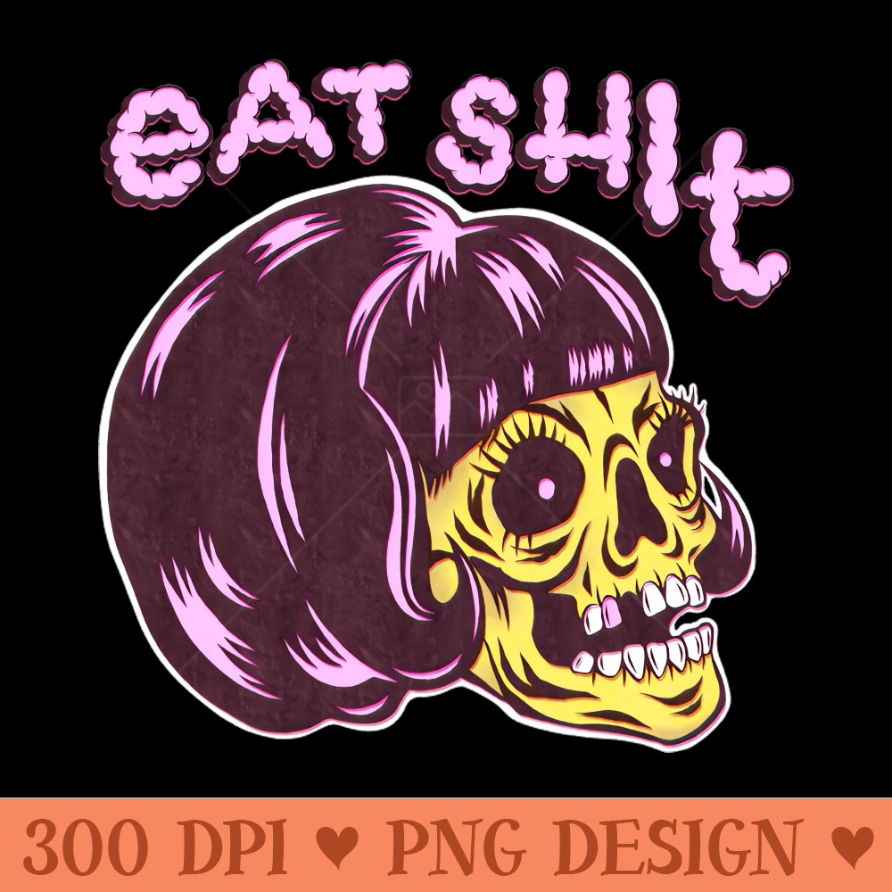 Yellow skull - Digital PNG Graphics - Customer Support