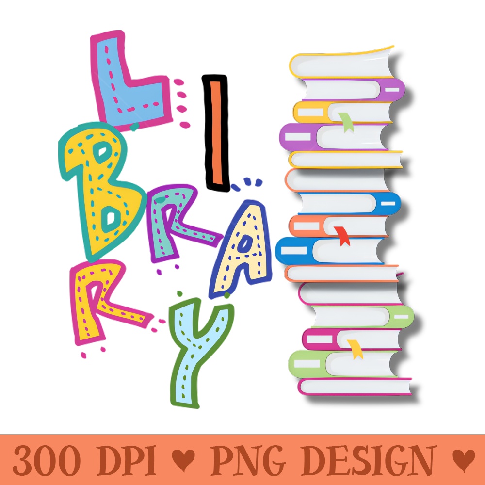 LIBRARY - PNG Download Store - High Quality 300 DPI