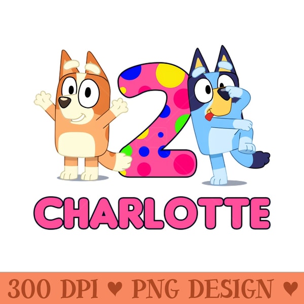 Bluey and Bingo charl 2 year - PNG Download - Variety