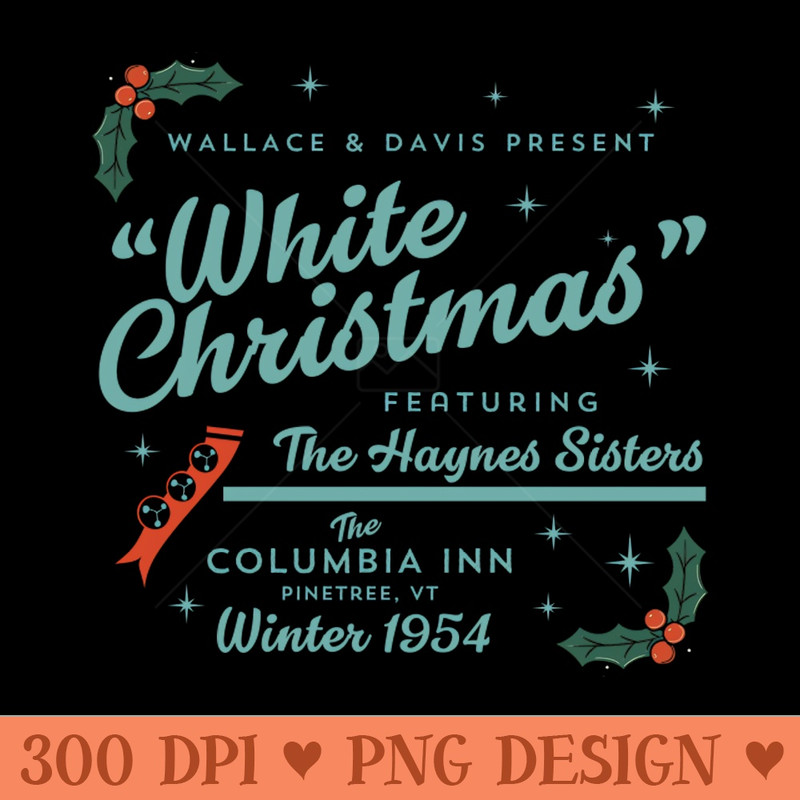 White Christmas Ad - Digital PNG Download - Unique