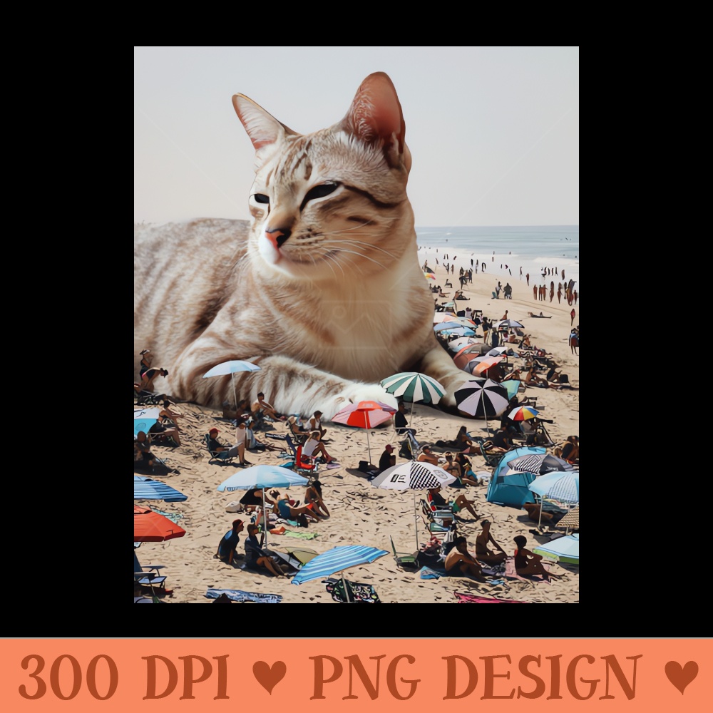 Beach Sit - Digital PNG Graphics - Customer Support