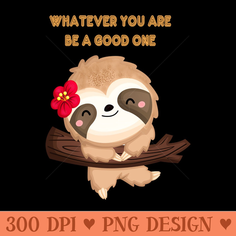 Cute Sloth Animals Lover - Digital PNG Download - Variety