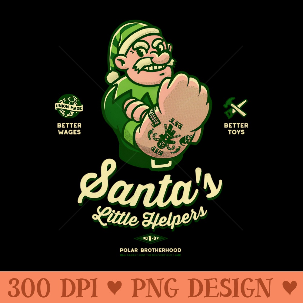 Santa's Little Helpers - PNG Download - Good Value