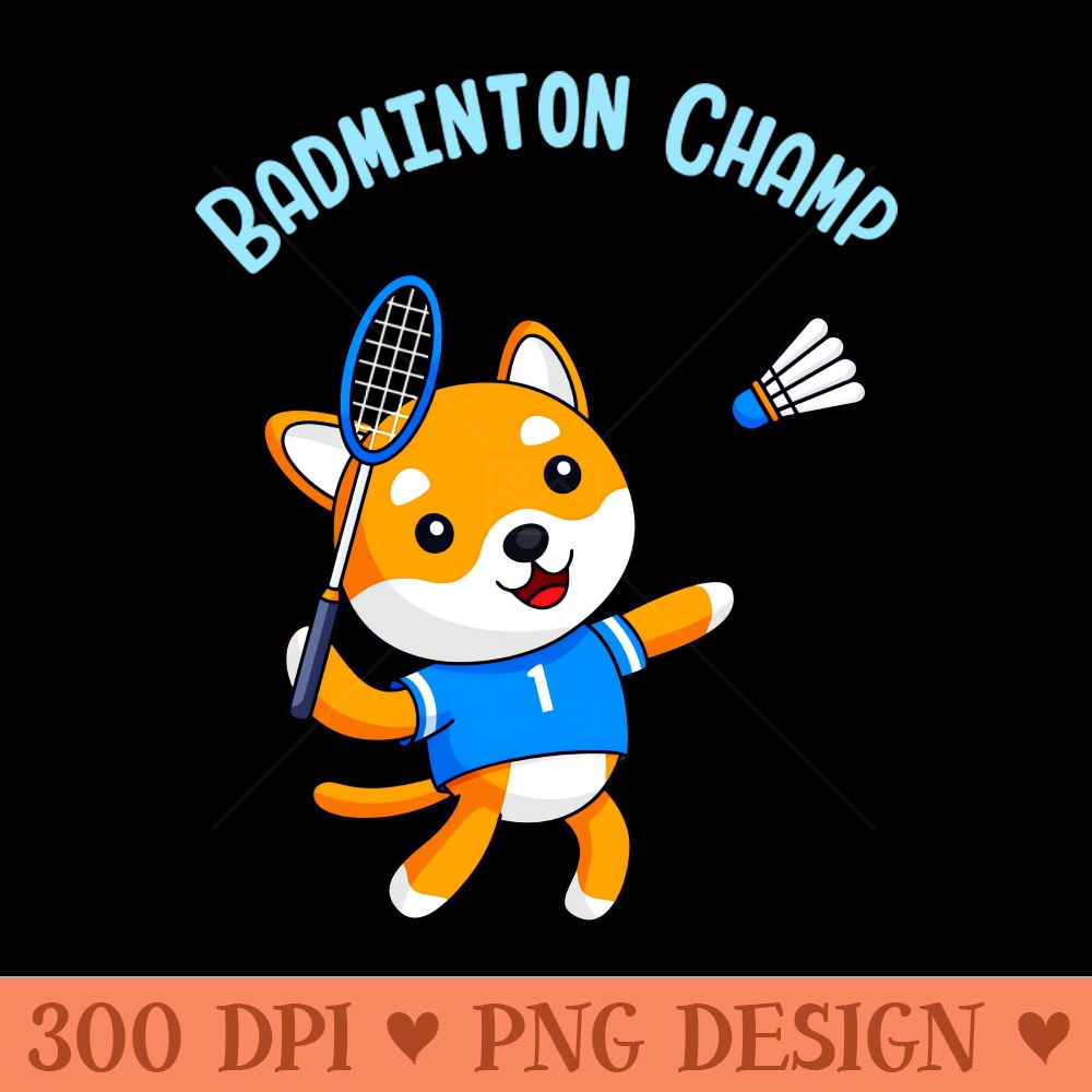 Badminton Champion Cute Dog Kids Sport - Transparent PNG - Popularity