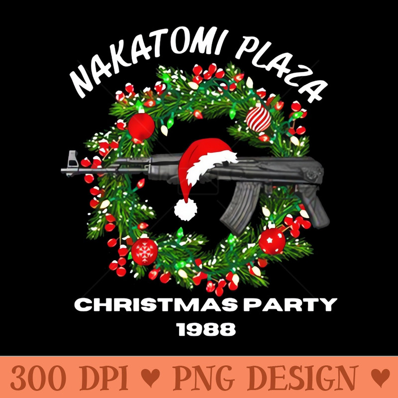 Nakatomi Plaza Christmas Party - Digital PNG Art - Professional Design