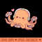 Cute Octopus Gamer With Four Video Game Controllers -  - Flexibility