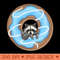 Cute raccoon and Yummy donut - PNG Download Bundle - Variety