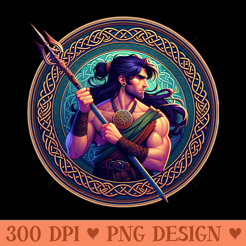 Cu Chulainn - Instant PNG Download - Customer Support