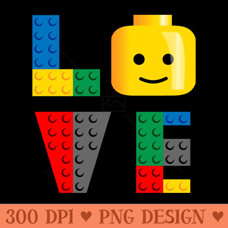 LOVE Lego - PNG Designs - Convenience