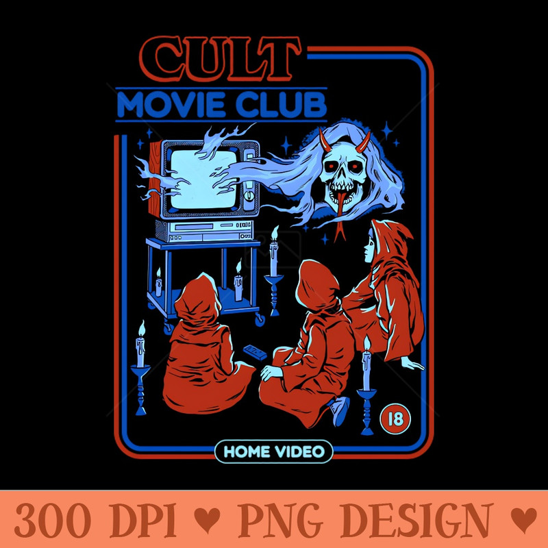 Cult Movie Club - PNG Graphics - Unique