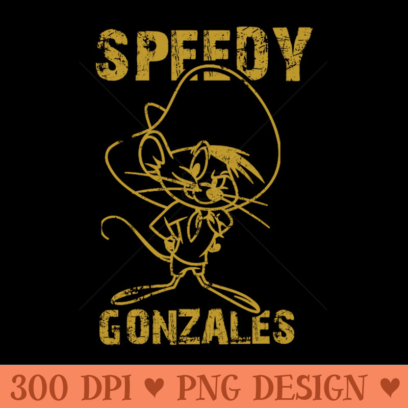 Speedy Gonzales retro - Digital PNG Art - Professional Design