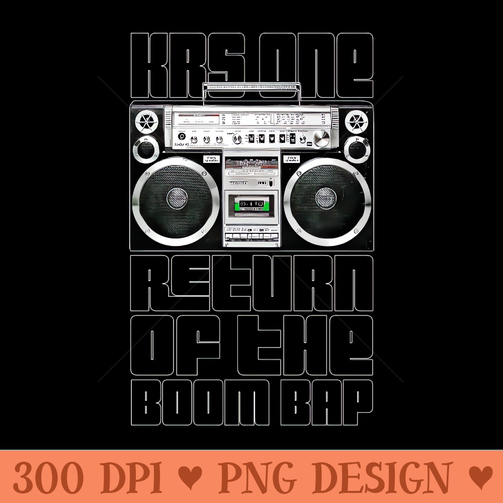 KRS-One Return Of The Boom Bap - PNG Designs - Variety