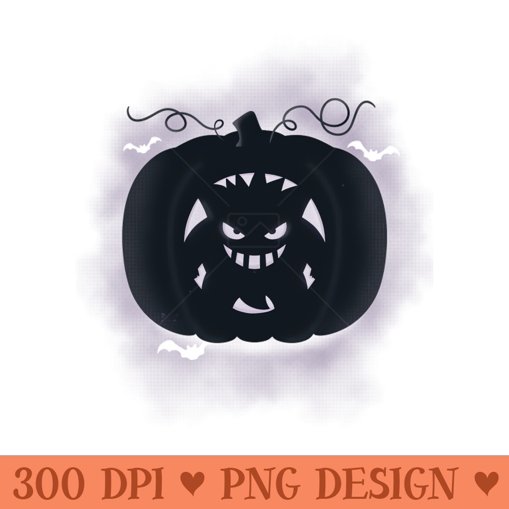 Gengar Pumpkin -  - High Quality 300 DPI