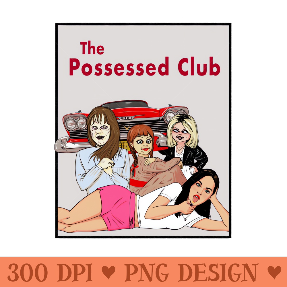 horror movies possessed girls club - PNG Download - Unique