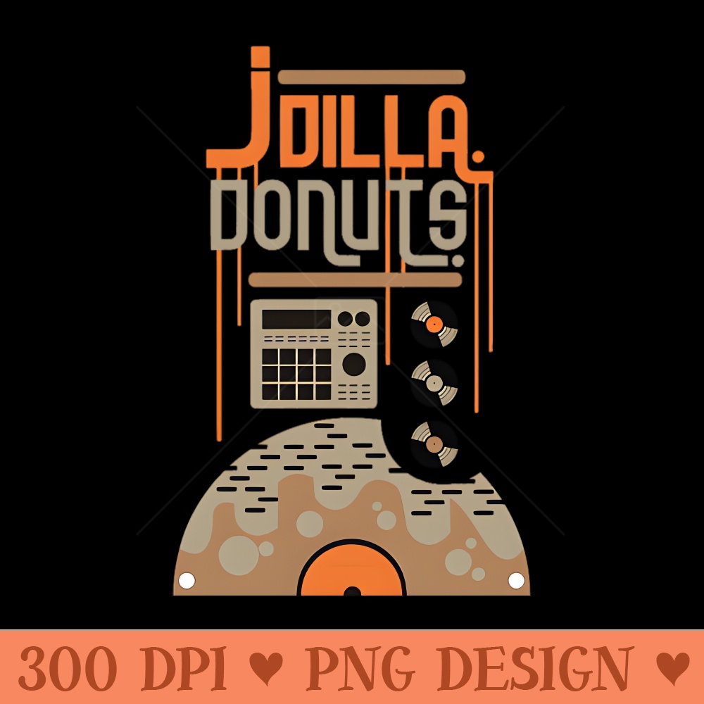 J. Dilla Donuts - PNG Download Pack - Professional Design