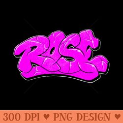 rose - graffiti name - png download website
