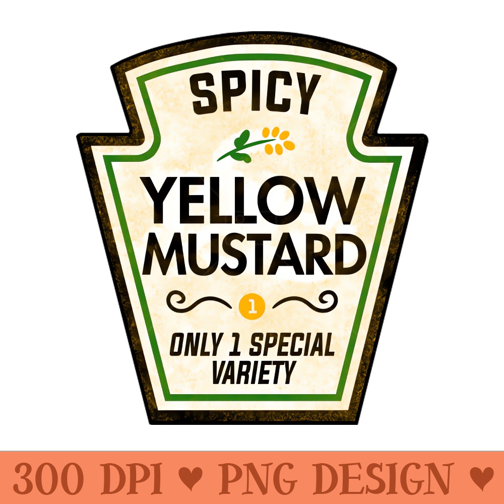 Funny Mustard Halloween Couple Costume - Sublimation PNG Designs - Good Value