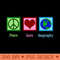Peace Love Geography - PNG Graphics - Flexibility