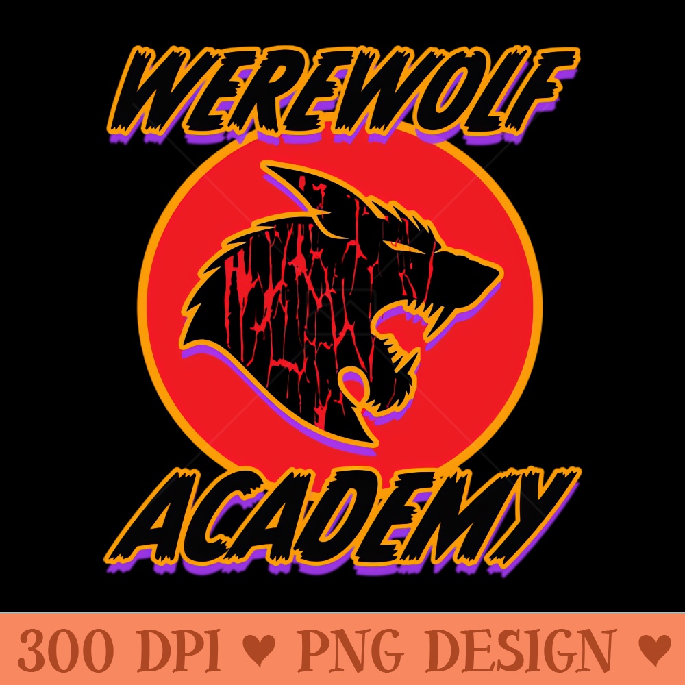 Werewolf Academy Graphic - PNG Download Pack - Professional Design