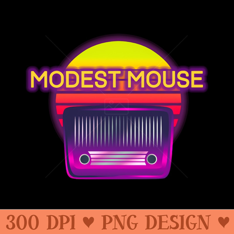 modest mouse retro - - High Quality 300 DPI