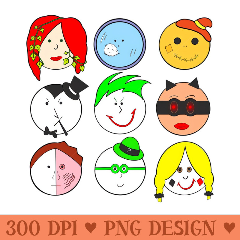 DC Rogues Gallery of Supervillains - PNG Artwork - Convenience