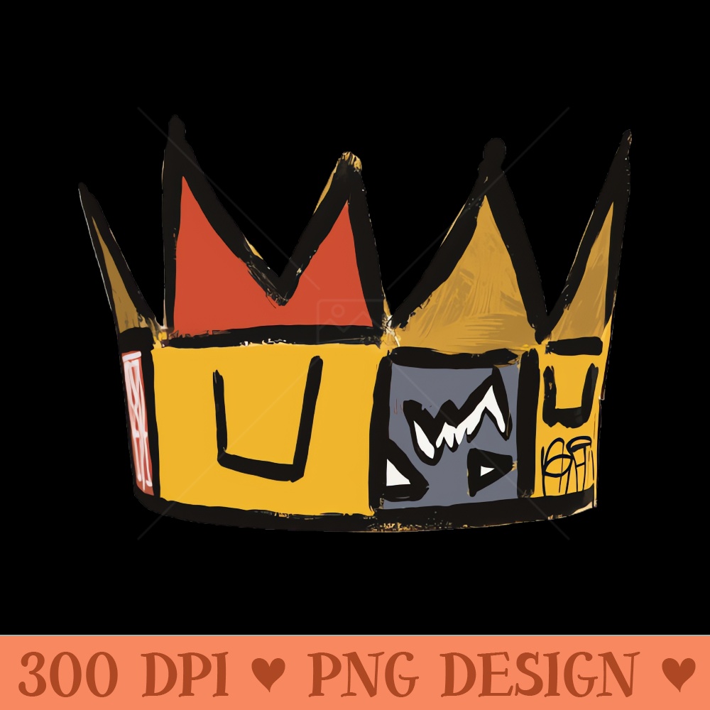 Basquiat Crown Style - PNG Artwork - Customer Support