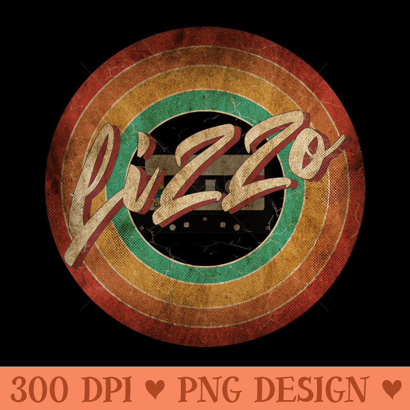 Lizzo Vintage Circle Art - PNG Downloadable Resources - Good Value