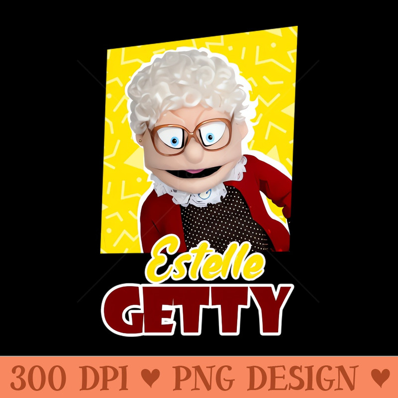 Estelle Getty - THAT GOLDEN GIRLS SHOW - Instant PNG Download - Flexibility