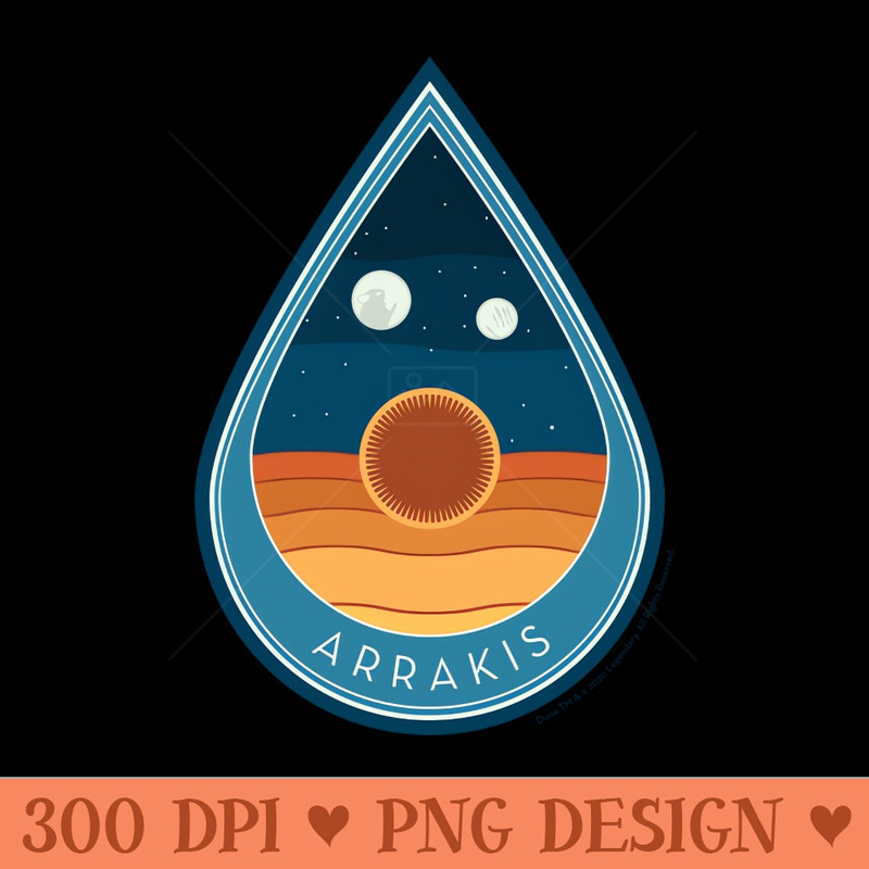 Dune Arrakis Sandworm Space Patch - PNG Download Bundle - Variety