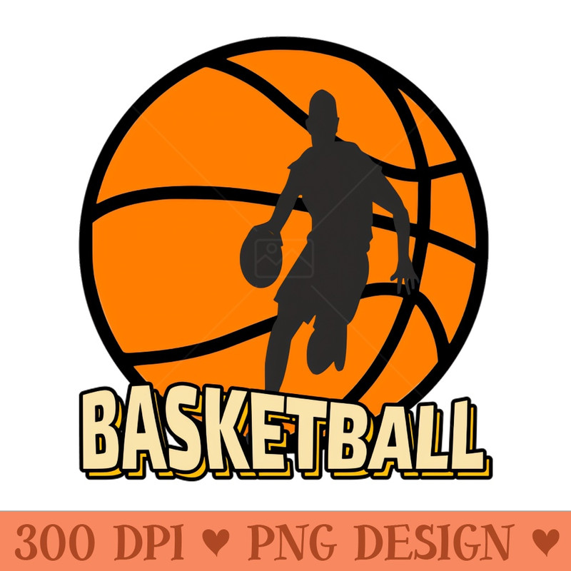 Retro basketball march madness - Instant PNG Download - Professional Design