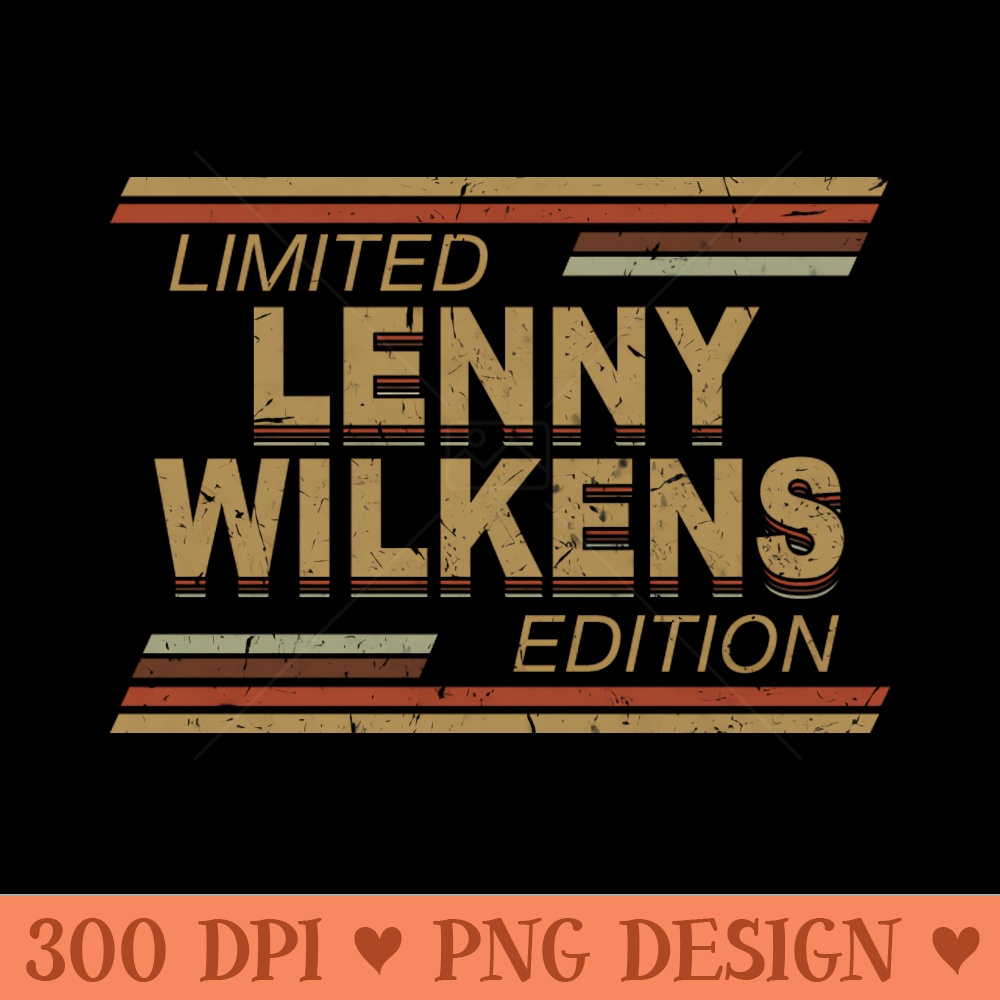 Limited Edition Lenny Name Sports Birthday Gifts - Download PNG Graphics - Unique