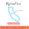 My heart is in California - PNG Clipart - Customer Support