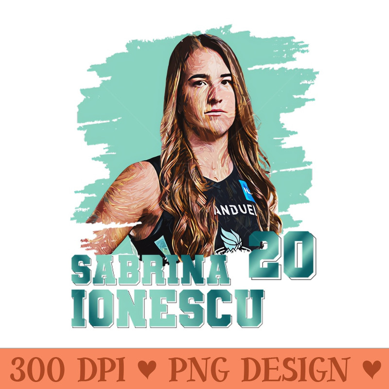 Sabrina Ionescu - Digital PNG Art - Flexibility