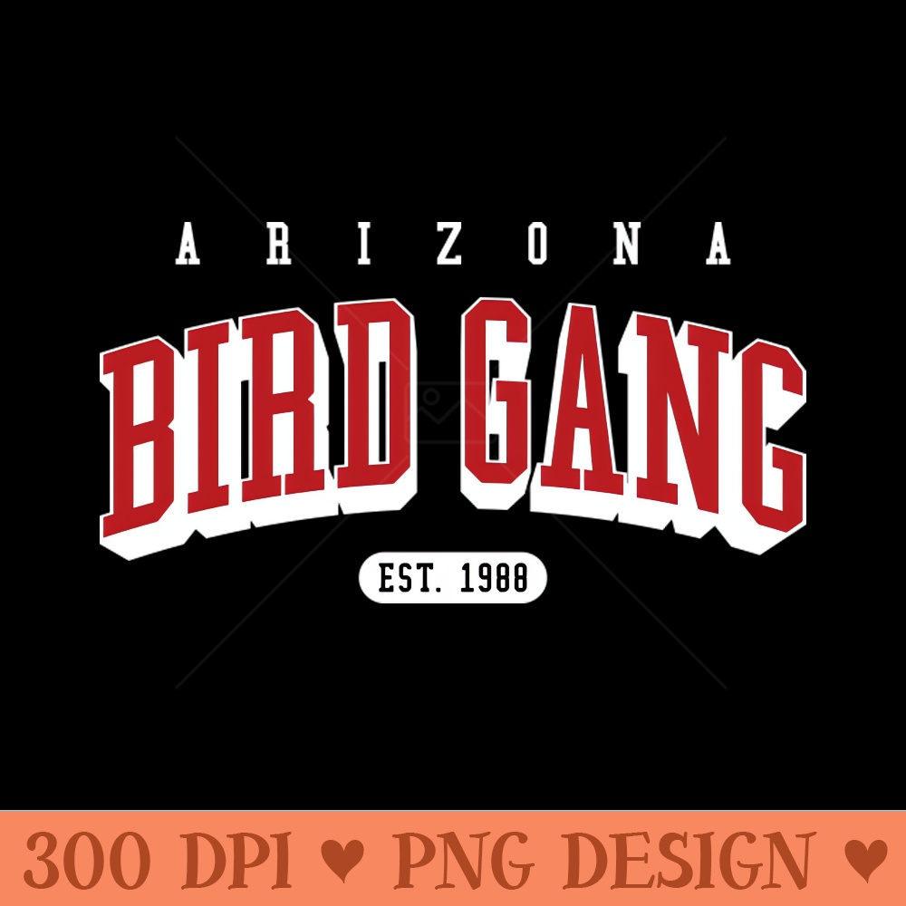 AZ Bird Gang - PNG Graphics - High Quality 300 DPI