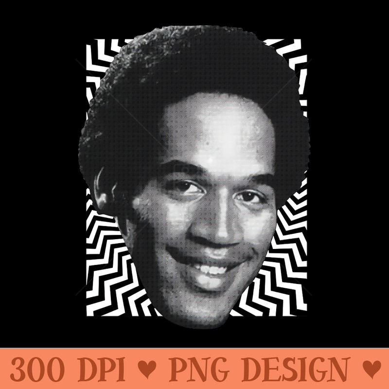 Oj Simpson mugshot - Sublimation PNG - Latest Updates