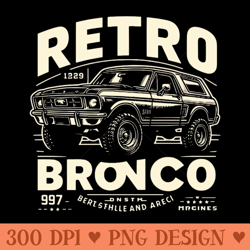 Retro Bronco - PNG Clipart - Customer Support