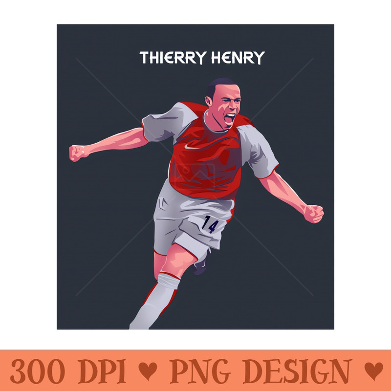 Thierry Henry In Vector Art - - Variety